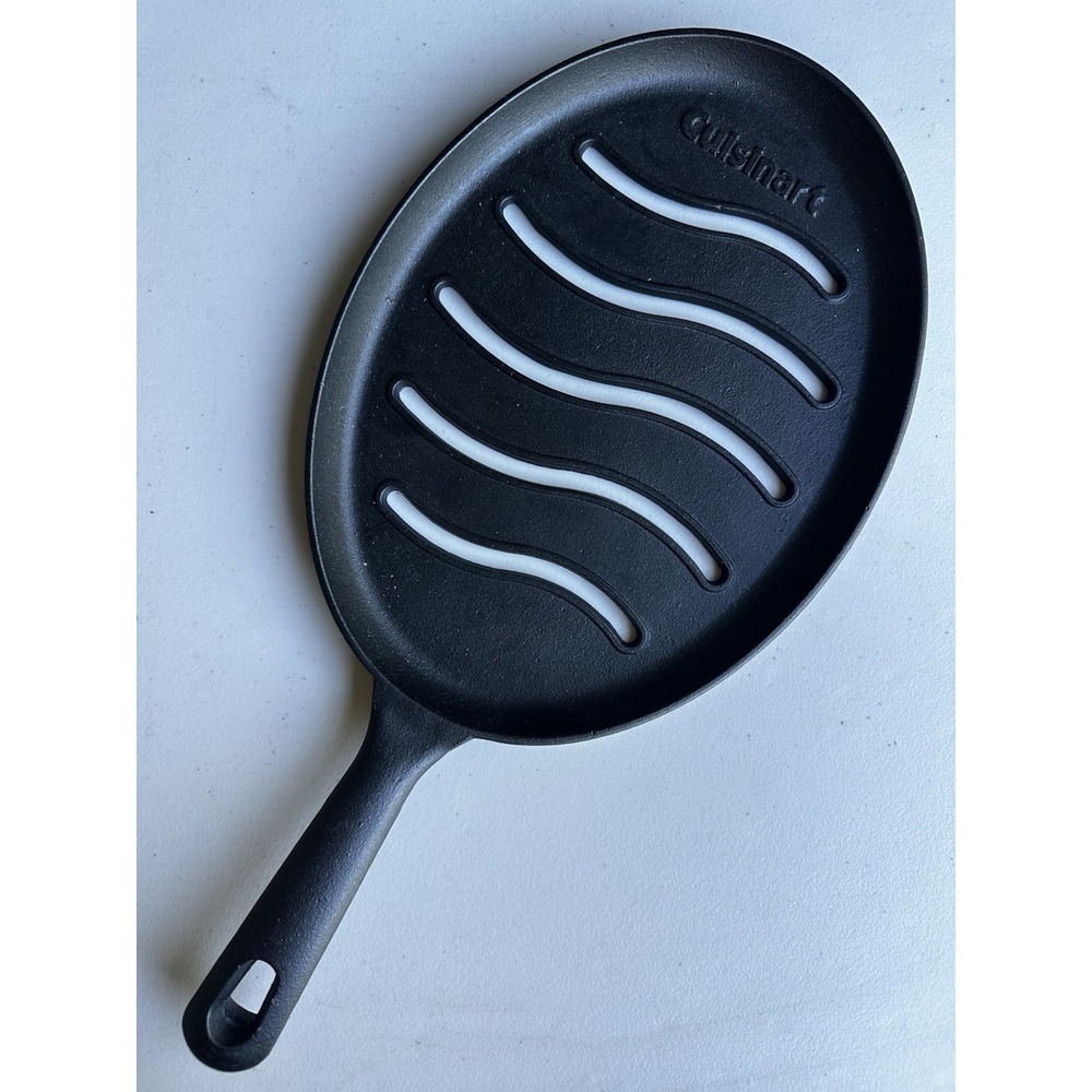 Cuisinart Grilled Fajita Cast Iron Skillet Pan Outdoor Cookware NEW
